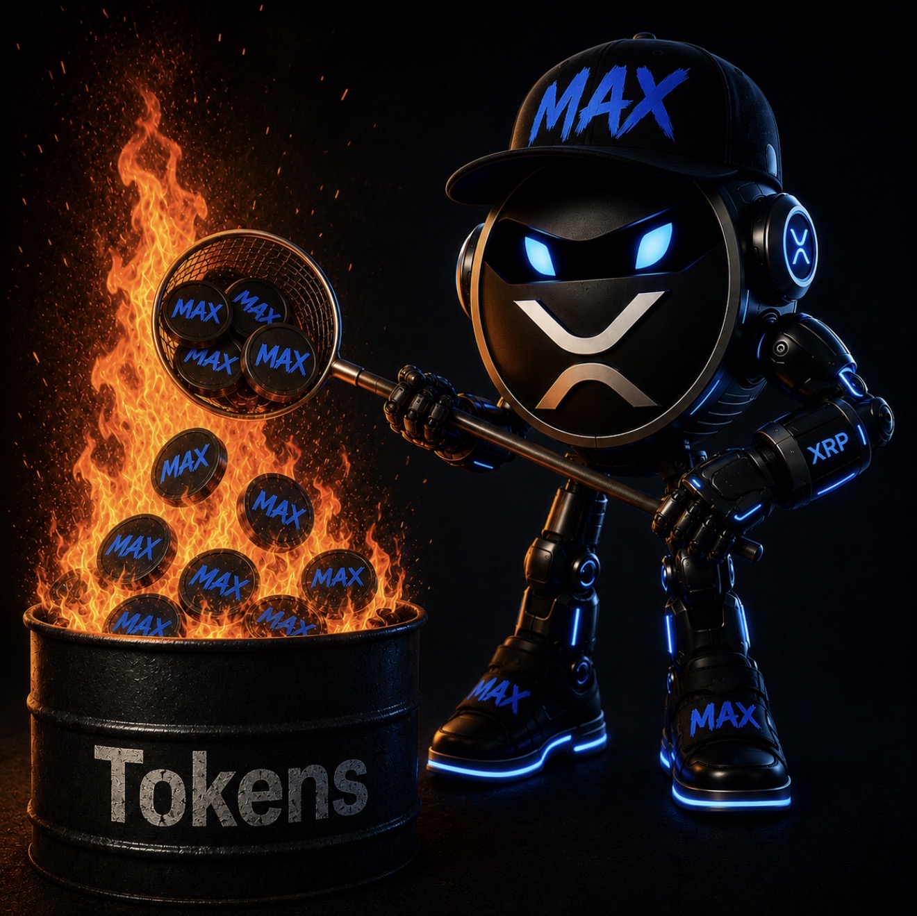 MAX burning tokens